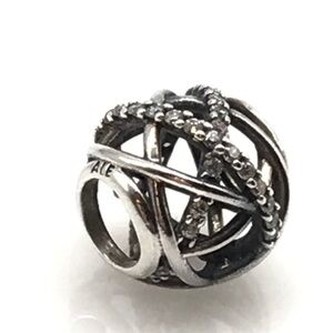 Pandora 925 Clear CZ Galaxy Openwork Bead Charm